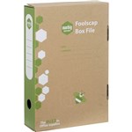 MARBIG 80080 BOX FILE FOOLSCAP 80MM WITH SPRING FITTING GREY