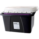 CRYSTALFILE ENVIRO PORTA BOX CLEAR LIDBLACK BASE