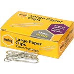 MARBIG 87085 PAPER CLIP LARGE ROUND 33MM BX100