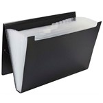 MARBIG 9006502 POLYPROPYLENE EXPANDING FILE FOOLSCAP 12 POCKET BLACK