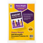 MARBIG 90084 DOCUMENT PROTECTOR PVC A4 WALL MOUNTABLE