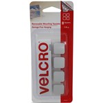 VELCRO REMOVABLE MOUNTING SQUARES 19MM PACK 8