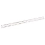 MARBIG 975186 RULER CLEAR PLASTIC 40CM