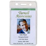 REXEL 9801012 ID SOFT POUCH PORTRAIT 62 X 104MM CLEAR PK10