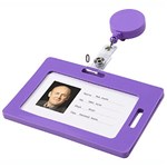 REXEL CARD HOLDER SOFT TOUCH PURPLE