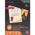 GBC ADHESIVE LAMINATING POUCH A5 125 MICRON BOX 25