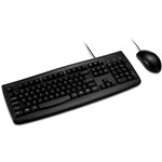KENSINGTON PRO FIT WIRED KEYBOPARD AND MOUSE SET WASHABLE BLACK