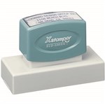 XSTAMPER N24 CUSTOM MADE PRE INKED STAMP 80X30MM 1 COLOUR