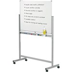 QUARTET PENRITE SLIMLINE PORCELAIN MOBILE WHITEBOARD 1200 X 900MM