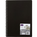 DERWENT R31075F ACADEMY VISUAL ART DIARY PORTRAIT A4 120 PAGES BLACK
