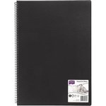 DERWENT ACADEMY R31085F VISUAL ART DIARY PORTRAIT 120 PAGES A3 BLACK
