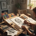 DERWENT ACADEMY DRAWING PAD LANDSCAPE A3 12 SHEETS