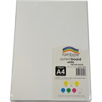 RAINBOW RSBA4150WH SYSTEM BOARD 150GSM A4 WHITE PACK 100