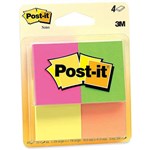 POSTIT 653AF MINI NOTES 45 SHEETS PER PAD 36 X 48MM CAPETOWN PACK 4