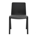 RAPIDLINE ACADEMY STACKING CHAIR WITH BLACK SEAT PAD 530 X 530 X 800MM BLACK