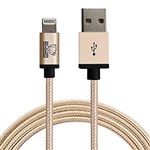 MOKI ACCMSTLCAKSRG LIGHTNING SYNCHARGE KING SIZE CABLE 3 METRE ROSE GOLD