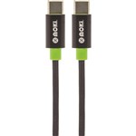 MOKI TYPEC TO TYPEC SYNCHARGE BRAIDED CABLE 900MM BLACK