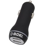 MOKI ACC MUSBCB DUAL USB CAR CHARGER BLACK