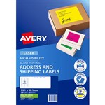 AVERY 35937 L7163FG LASER LABEL 14SHT 991X381MM FLURO GREEN PK25SHTS