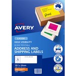 AVERY 35972 L7162FO LASER LABEL 16SHT 991X34MM FLURO ORANGE PK25SHTS