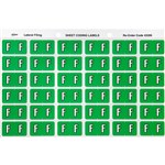 AVERY 43306 LABEL LETTER F 25X38MM LIGHT GREEN 180PK