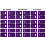 AVERY 43309 LABEL LETTER I 25X38MM PURPLE 180PK