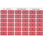 AVERY 43313 LABEL LETTER M 25X38MM PINK 180PK
