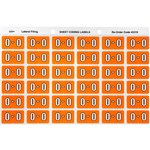 AVERY 43315 LABEL LETTER O 25X38MM ORANGE PK180