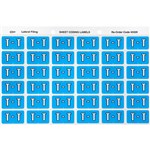 AVERY 43320 LABEL LETTER T 25X38MM BLUE 180PK