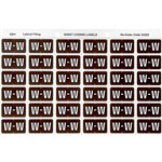AVERY 43323 LABEL LETTER W 25X38MM BROWN 180PK
