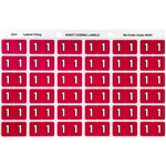 AVERY 43341 LABEL NUMBER 1 25X38MM MAGENTA PK180