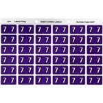 AVERY 43347 LABEL NUMBER 7 25X38MM PURPLE 180PK