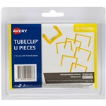 AVERY 44007Y TUBECLIP U PIECE ONLY YELLOW PK25