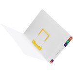 AVERY 46711 LATERAL NOTES FILE 355X235MM WITH TUBECLIP FASTENER WHITE PRINTED BLUE BX100