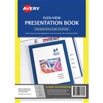 AVERY 47693 FLEXIVIEW PRESENTATION BOOK 24 POCKET BLUE