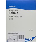 INITIATIVE  OFFICE NATIONAL MULTIPURPOSE LABELS 2SHT 1996 X 1435MM PK100SHTS