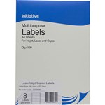 INITIATIVE  OFFICE NATIONAL MULTIPURPOSE LABELS 8SHT 991 X 677MM PK100SHTS