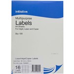INITIATIVE  OFFICE NATIONAL MULTIPURPOSE LABELS 16SHT 991 X 34MM PK100SHTS