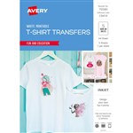 AVERY 70580 IJ76 TSHIRT TRANSFER MATERIAL A4 WHITE PK5