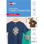 AVERY 79009 INSPIRED COLOUR TSHIRT IRON ON TRANSFER A4 PK5