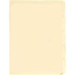 AVERY 81557 DIVIDER TABBED FILE FOLDER FOOLSCAP BUFF MANILLA 5TH CUT 163GSM 10 SETS OF 5 TAB