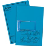 AVERY 84422 TUBECLIP FILE FOOLSCAP BLUE FOLDER PRINTED BLACK