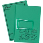 AVERY 84432 TUBECLIP FILE FOOLSCAP GREEN FOLDER PRINTED BLACK