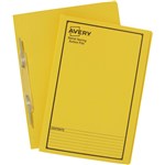AVERY 85404 SPIRAL SPRING ACTION FILE HEAVYWEIGHT FOOLSCAP YELLOW PRINTED BLACK