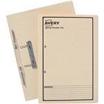 AVERY 86804 SPRING TRANSFER FILE FOOLSCAP BUFF PRINTED BLACK
