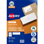 AVERY 936111 J8156 ADDRESS LABELS INKJET 45UP WHITE PACK 50