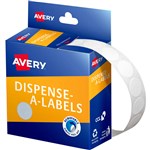 AVERY 937200 ROUND LABEL 14MM DMC14W WHITE BX1200