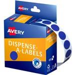 AVERY 937236 ROUND LABEL 14MM DMC14B BLUE BX1050