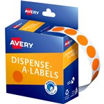 AVERY 937240 ROUND LABEL 14MM DMC14O ORANGE BX1050