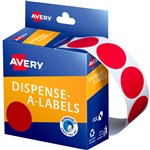 AVERY 937243 ROUND LABEL 24MM DMC24R RED BX500